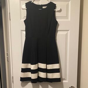 Calvin Klein Black and White skater Dress